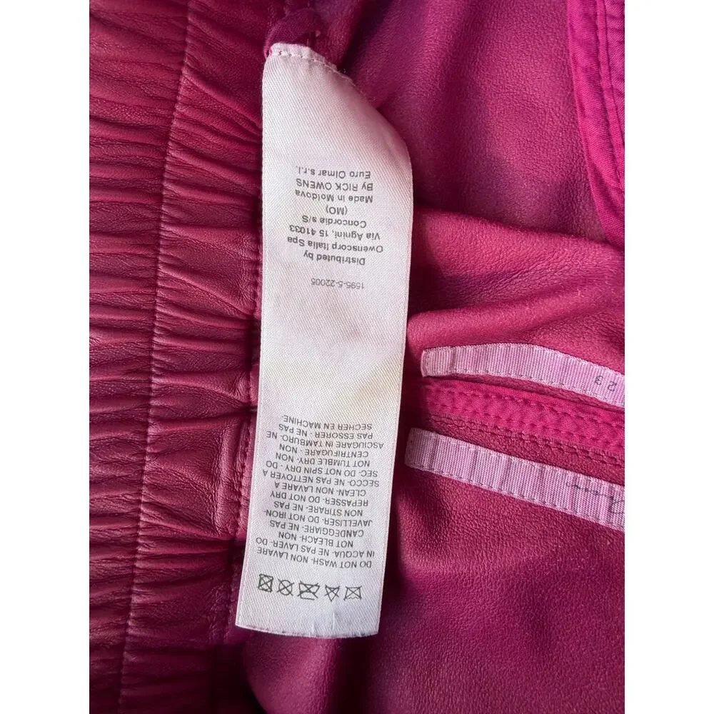 Size M - Rick Owens Cargobela Leather Shorts